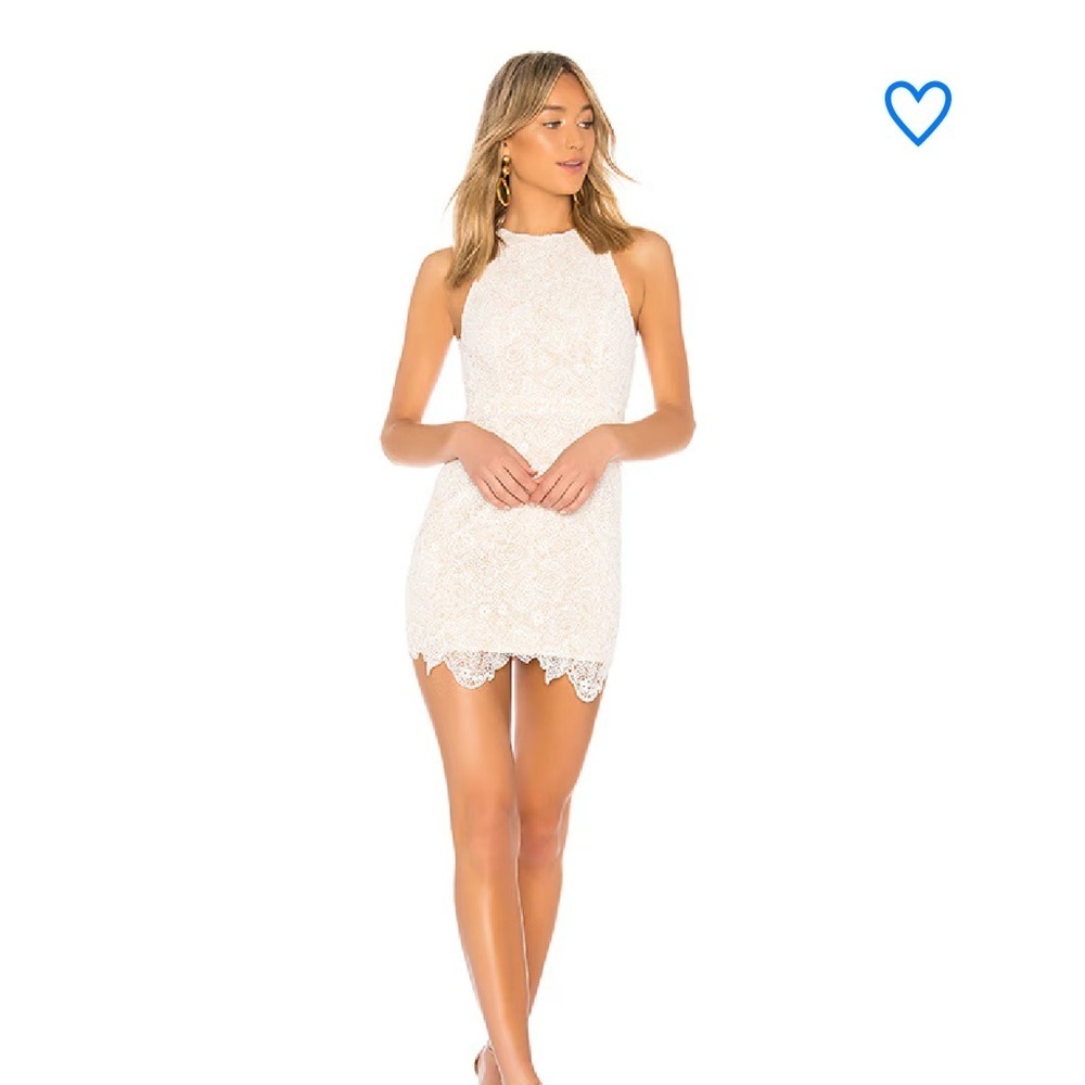 SUPERDOWN REVOLVE patty high neck crochet dress SIZE M bridal evening